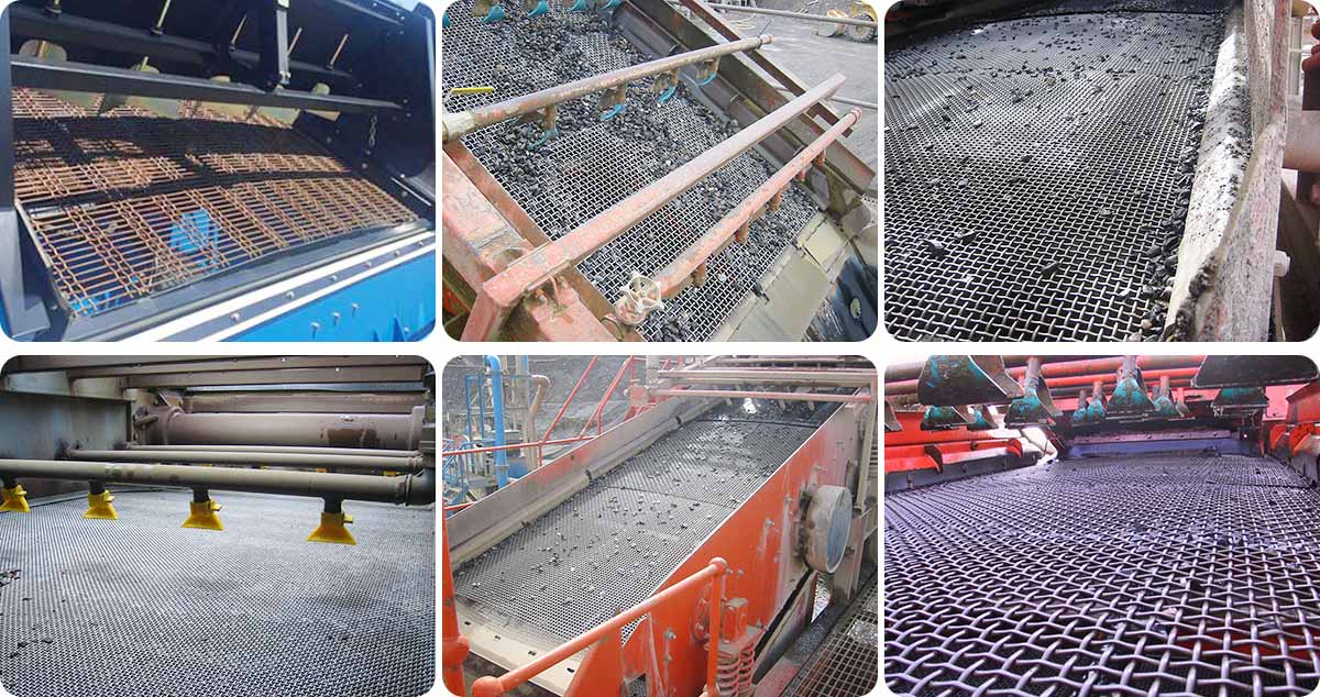 Quarry Screen mesh is widely used in vibrating screen machines to filter and separate sands, gravel, coal, stones, rocks and other wet and dry materials.