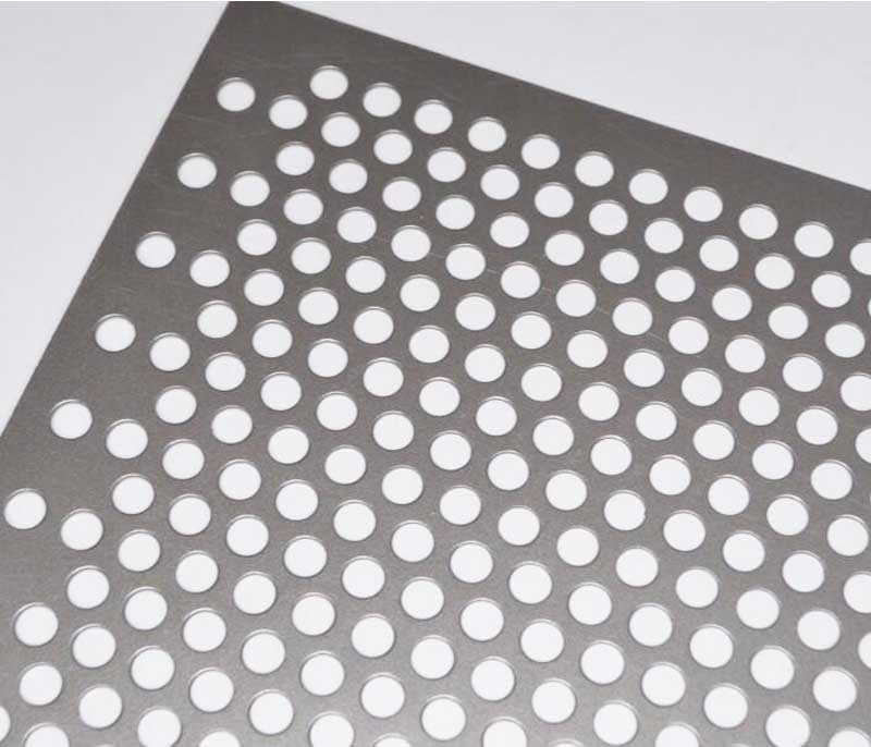 Chrome mesh steel perforate metal texture seamless 10542