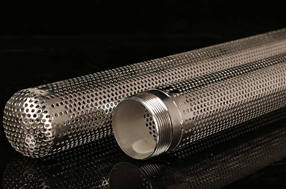 Stainless steel perforated tube with round hole